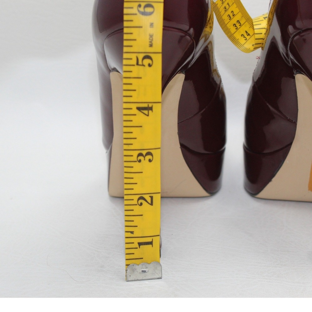 Sam Edelman Jildie Platform Slingback Mary Jane Pump French Burgundy Size 7.5 - Picture 3 of 12
